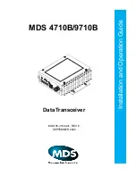 MDS 4710B Installation And Operation Manual предпросмотр