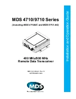 MDS MDS 4710 Series Installation And Operation Manual предпросмотр