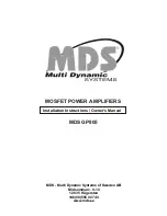 MDS MDS GP800 Installation Instructions & Owner'S Manual предпросмотр