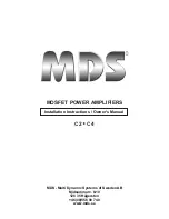 MDS Mosfet C2 Installation Instructions & Owner'S Manual предпросмотр