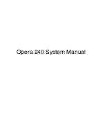 Предварительный просмотр 1 страницы MDS Opera 240 System Manual