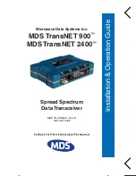 Предварительный просмотр 1 страницы MDS TransNET 2400 Installation & Operation Manual