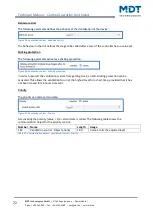 Preview for 72 page of MDT Technologies BE-BZS86.01 Technical Manual