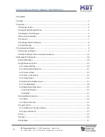 Предварительный просмотр 2 страницы MDT Technologies SCN-BWM55.01 Technical Manual