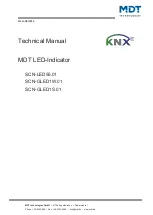 Предварительный просмотр 1 страницы MDT Technologies SCN-GLED1 01 Series Technical Manual