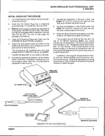 Preview for 9 page of MDT Bovie Specialist Operator'S Manual