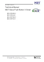 MDT Glass Push Button II Smart BE-GT20S.01 Technical Manual preview