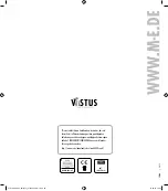 Предварительный просмотр 36 страницы Me VISTUS AD ALU-410 Operating Instructions Manual