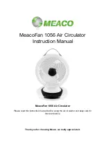 Preview for 1 page of Meaco MeacoFan 1056 Instruction Manual