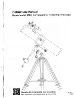 Meade 4400 Instruction Manual preview