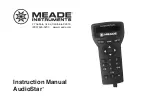 Предварительный просмотр 1 страницы Meade AudioStar Instruction Manual