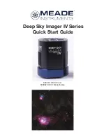 Предварительный просмотр 1 страницы Meade Deep Sky Imager Color IV Series Quick Start Manual