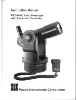 Meade ETX-70EC Instruction Manual preview