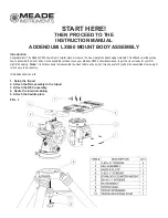 Meade LX850 Instruction Manual preview