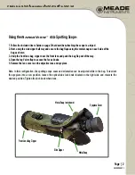 Предварительный просмотр 2 страницы Meade RangeView ED Addendum Sheet