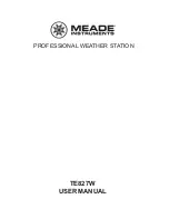 Preview for 1 page of Meade TE827W User Manual