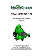 Mean Green MAJORIS CXR 133 Instruction Notice preview