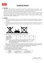 Предварительный просмотр 2 страницы Mean Well DDR-120A-12 Installation Manual