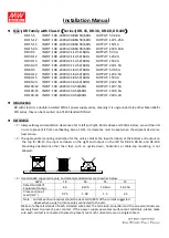 Mean Well DR-15-5 Installation Manual предпросмотр