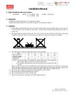 Mean Well DR-RDN20 Installation Manual предпросмотр