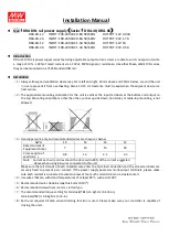 Mean Well DRA-40 Series Installation Manual предпросмотр