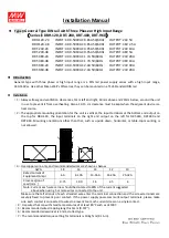 Mean Well DRH-120 Series Installation Manual предпросмотр