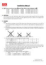 Предварительный просмотр 1 страницы Mean Well ICL-16L Series Installation Manual