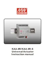 Mean Well KAA-8R Series Instruction Manual preview