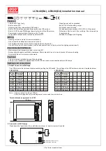 Предварительный просмотр 1 страницы Mean Well LCM-40(DA) Installation Manual