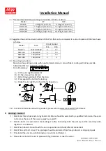 Предварительный просмотр 2 страницы Mean Well NDR-75-12 Installation Manual