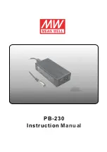 Preview for 1 page of Mean Well PB-230-48 Instruction Manual