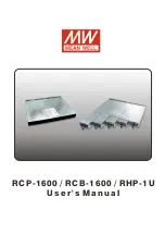 Mean Well RCB-1600 Series User Manual preview