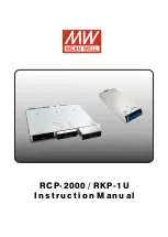 Mean Well RCP-2000 Instruction Manual предпросмотр