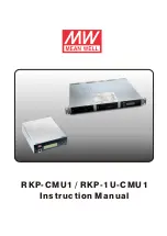 Mean Well RKP-1U-CMU1 Instruction Manual предпросмотр