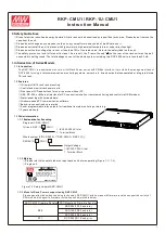 Предварительный просмотр 4 страницы Mean Well RKP-1U-CMU1 Instruction Manual