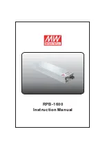 Mean Well RPB-1600 Series Instruction Manual preview