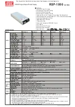 Предварительный просмотр 1 страницы Mean Well RSP-1000 Series Manual