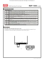 Предварительный просмотр 3 страницы Mean Well RSP-1000 Series Manual