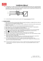 Предварительный просмотр 3 страницы Mean Well SDR Series Installation Manual