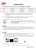 Предварительный просмотр 1 страницы Mean Well TDR-240-24 Installation Manual