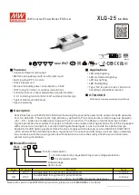 Mean Well XLG-25 Series Manual предпросмотр