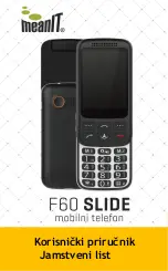 Предварительный просмотр 1 страницы meanIT F60 SLIDE Manual