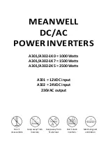 Предварительный просмотр 1 страницы Meanwell A301-1K0 Manual