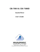 Measurement Computing CB-7080 User Manual preview