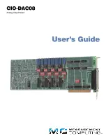 Measurement Computing CIO-DAC08 User Manual preview