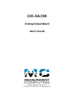 Preview for 2 page of Measurement Computing CIO-DAC08 User Manual