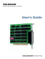 Preview for 1 page of Measurement Computing CIO-DIO24H User Manual