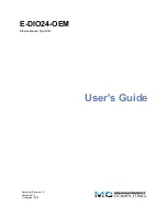 Measurement Computing E-DIO24-OEM User Manual preview