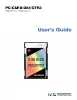 Preview for 1 page of Measurement Computing PC-CARD-D24/CTR3 User Manual