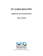 Preview for 2 page of Measurement Computing PC-CARD-D24/CTR3 User Manual